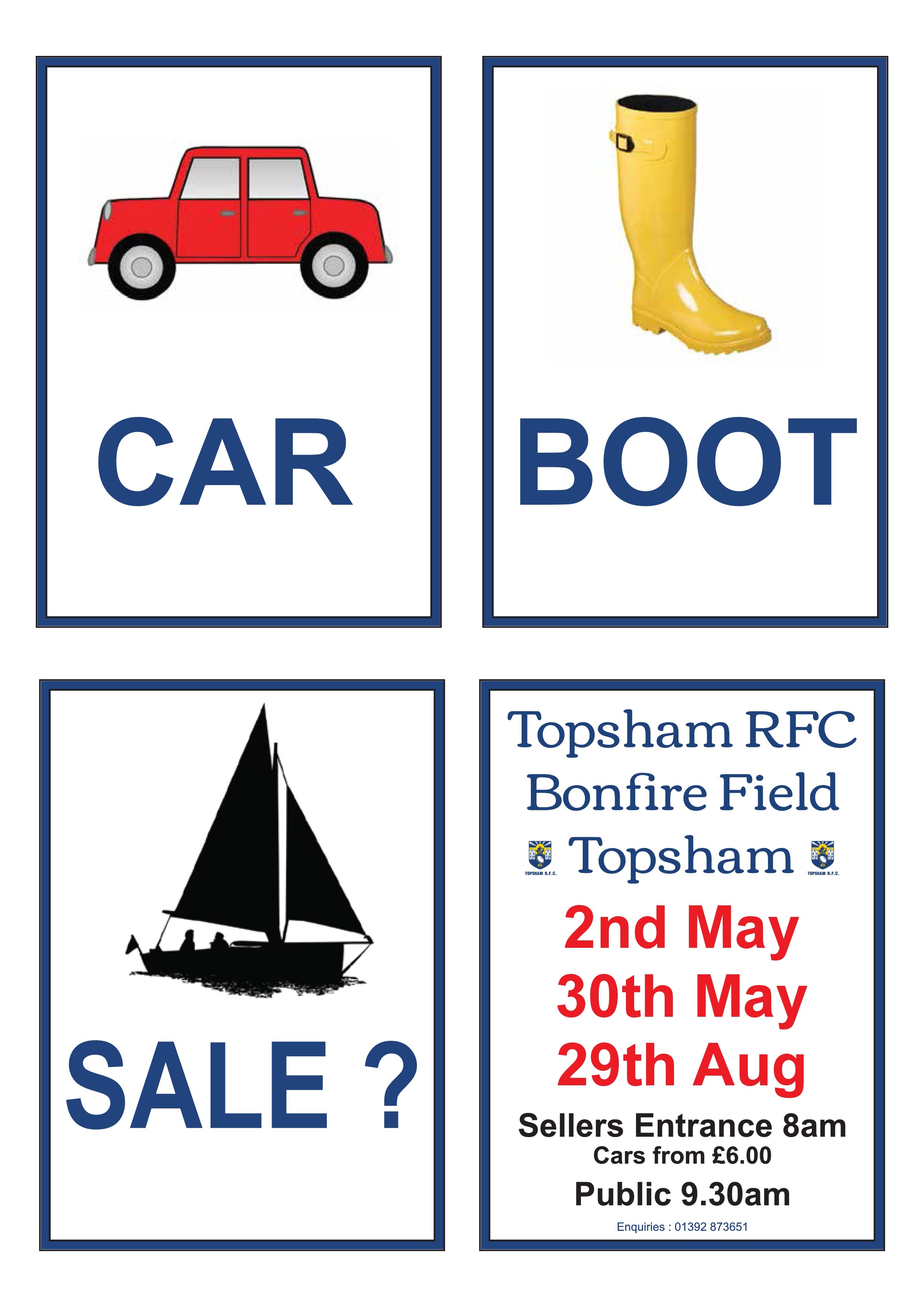 Topsham Rugby Club Car Boot Sales The Exeter Daily